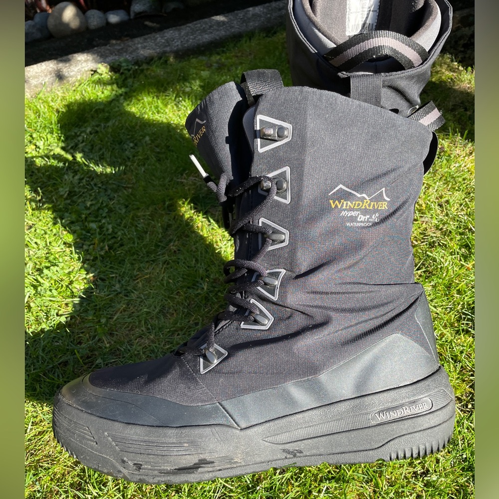 WindRiver hyper dri waterproof black boots warm size US12